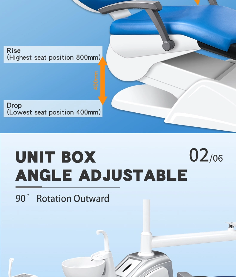 Full Set Option Medical Equipment Dental Chair Unit New Design Economic Dental Chair Spare Part